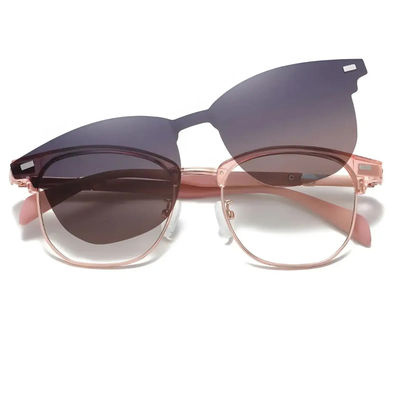 Dupont Gold-Pink-2 - Óculos Clip-On / Gafas Clip-On / Clip-On Glasses