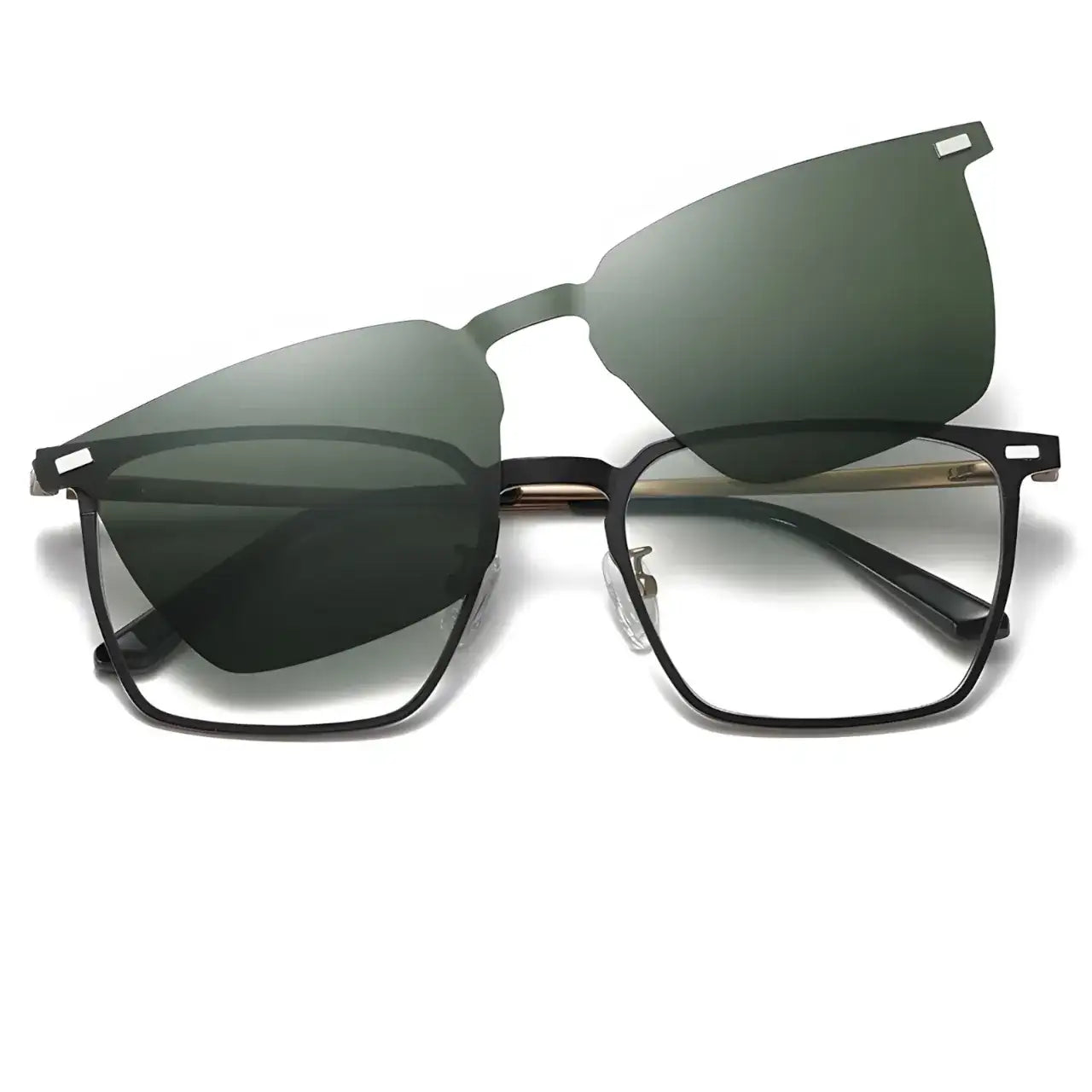 Hartmann Gold-Green-2 - Óculos Clip-On / Gafas Clip-On / Clip-On Glasses