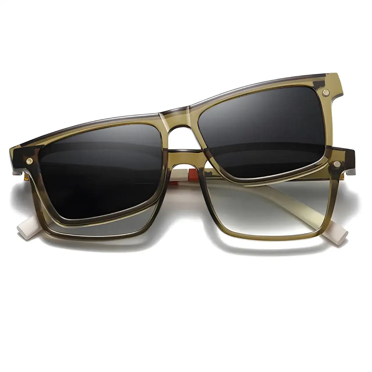 Jadhav Green-2 - Óculos Clip-On / Gafas Clip-On / Clip-On Glasses