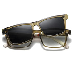 Jadhav Green-2 - Óculos Clip-On / Gafas Clip-On / Clip-On Glasses