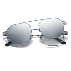 Monet Blue-Gray-2 - Óculos Clip-On / Gafas Clip-On / Clip-On Glasses