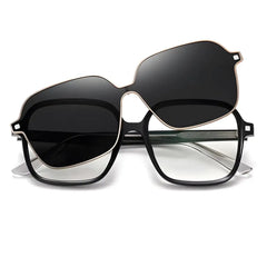 Perez Black-2 Óculos Clip-On / Gafas Clip-On / Clip-On Glasses