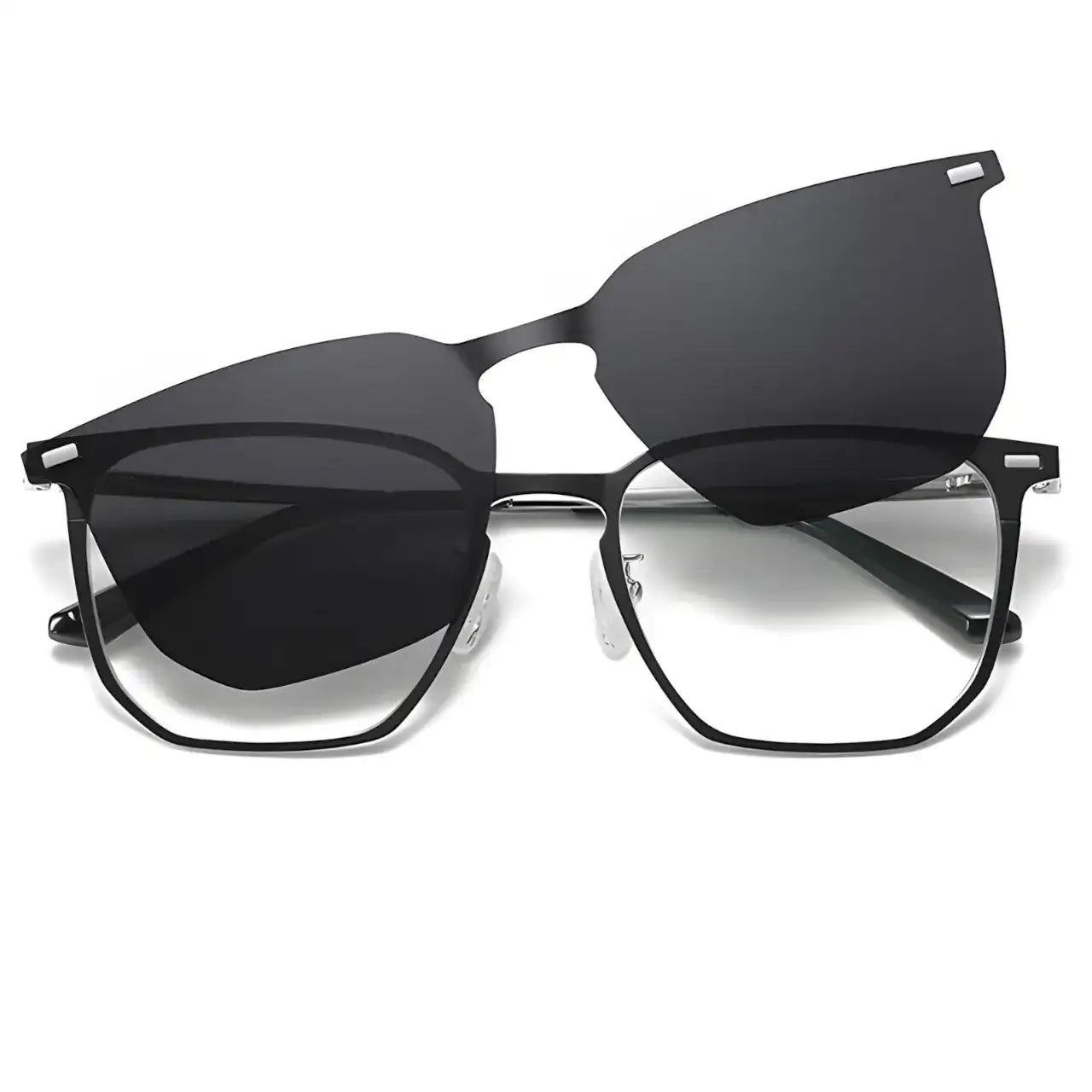 Piazza Black-2 - Óculos Clip-On / Gafas Clip-On / Clip-On Glasses