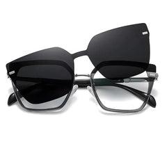 Quispe Black-2 - Óculos Clip-On / Gafas Clip-On / Clip-On Glasses