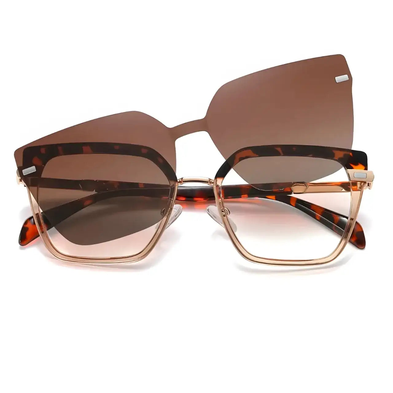Quispe Leopard-Tea-2 - Óculos Clip-On / Gafas Clip-On / Clip-On Glasses