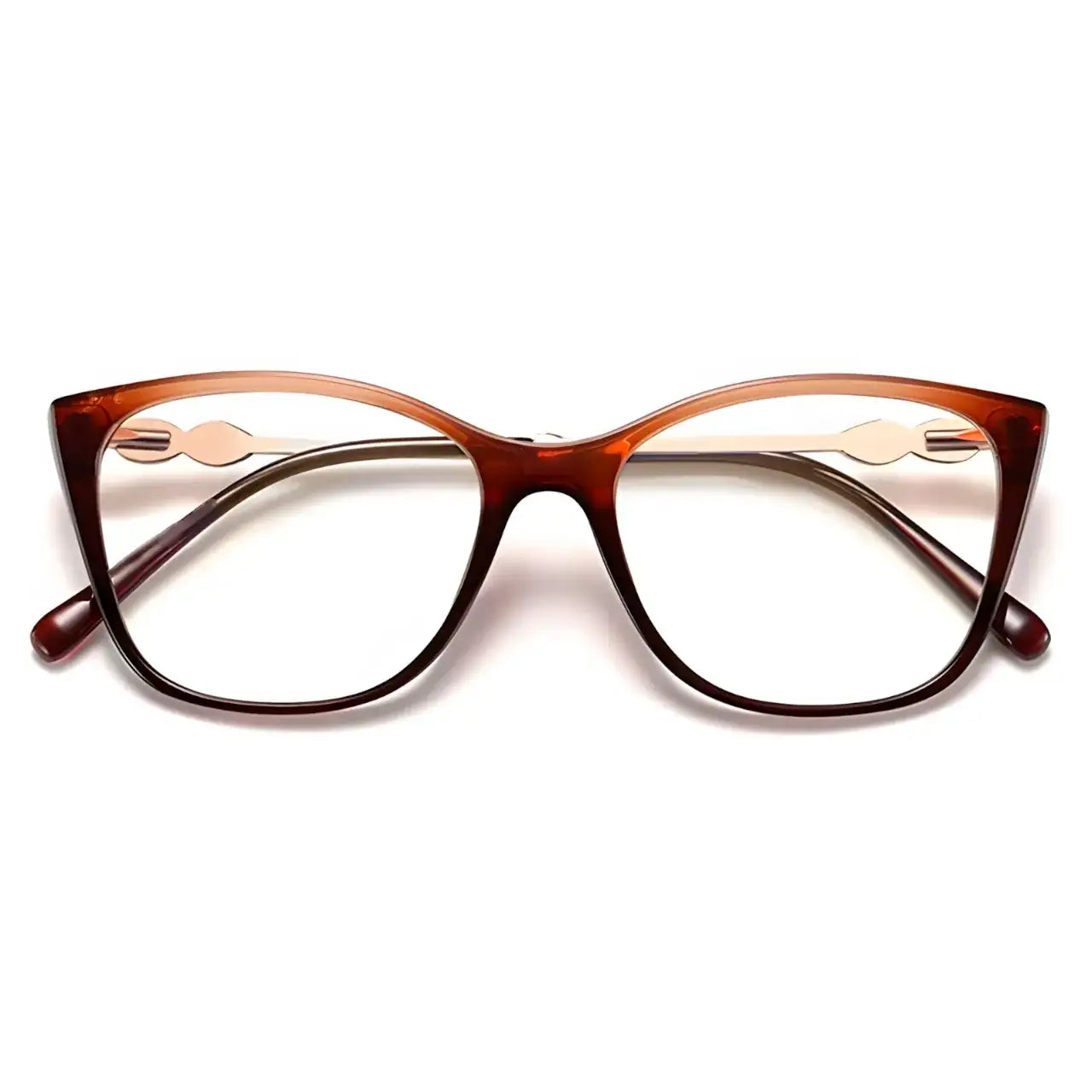 Saad Brown-2 - Óculos Clip-On / Gafas Clip-On / Clip-On Glasses