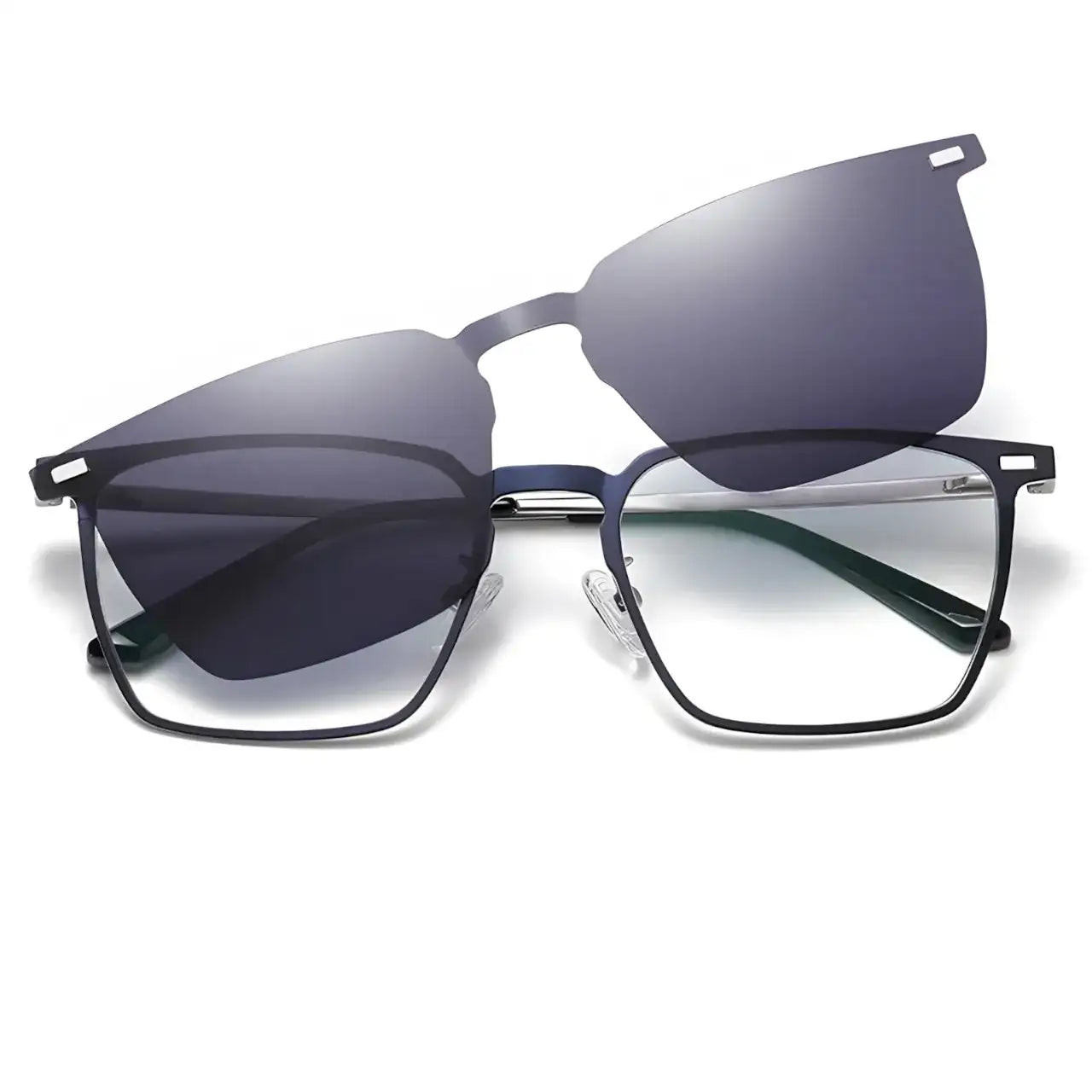 Hartmann Silver-Blue-2 - Óculos Clip-On / Gafas Clip-On / Clip-On Glasses