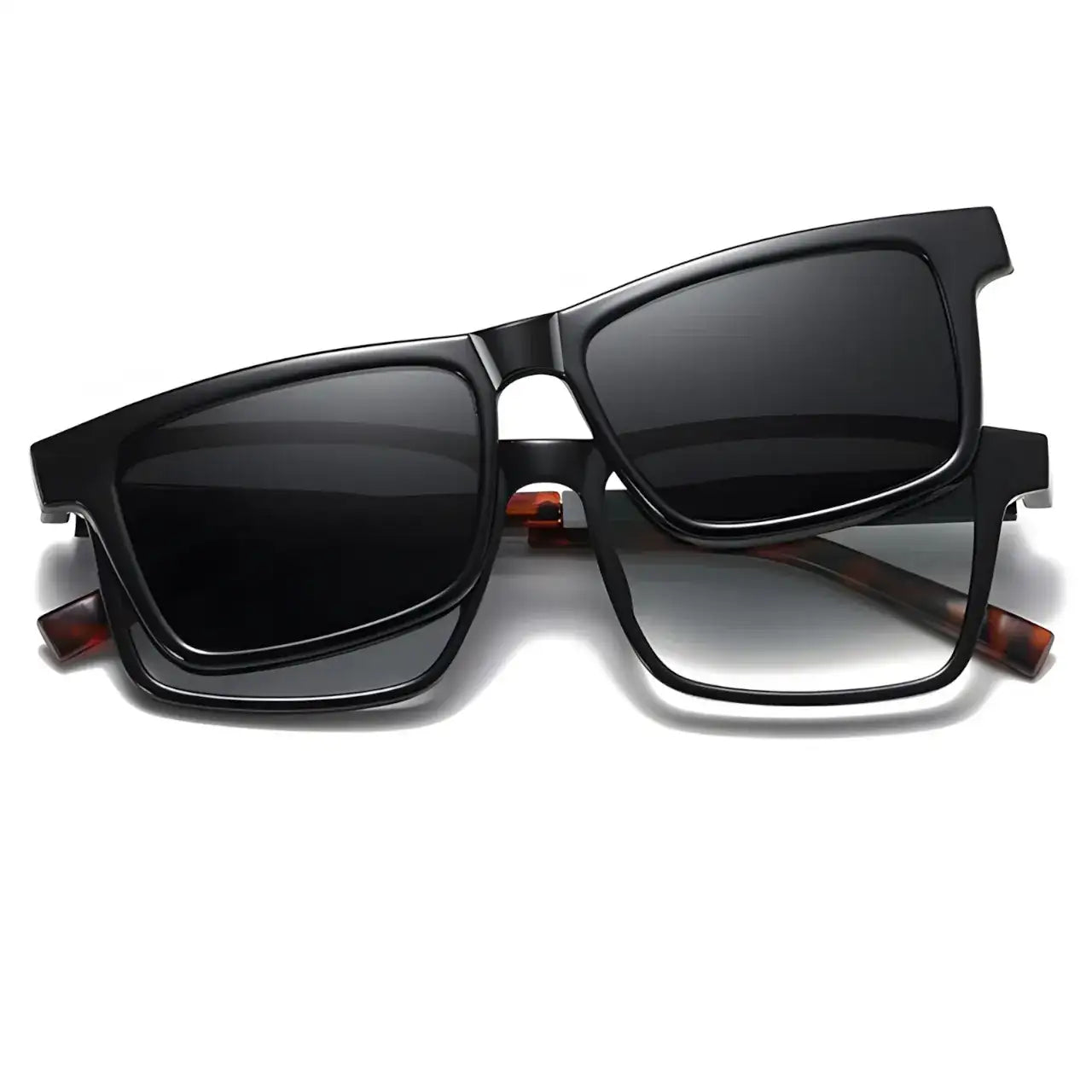 Jadhav Black-2 - Óculos Clip-On / Gafas Clip-On / Clip-On Glasses