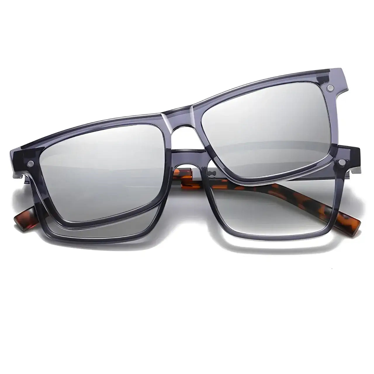 Jadhav Gray-2 - Óculos Clip-On / Gafas Clip-On / Clip-On Glasses