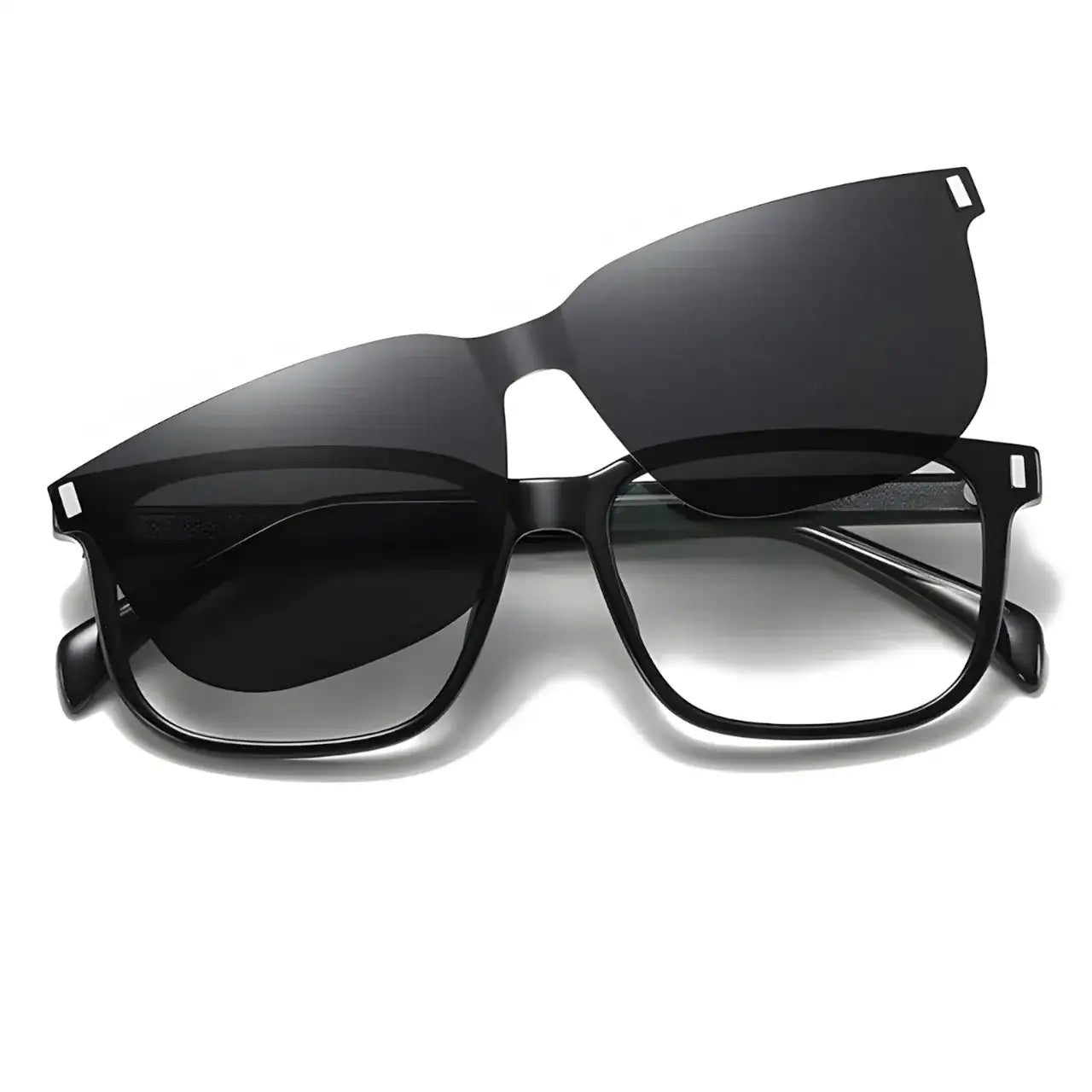 Liao Black-2 - Óculos Clip-On / Gafas Clip-On / Clip-On Glasses