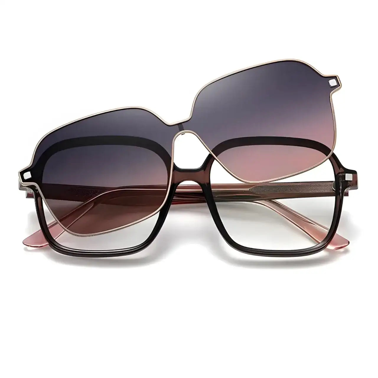 Perez Gray-2 Óculos Clip-On / Gafas Clip-On / Clip-On Glasses