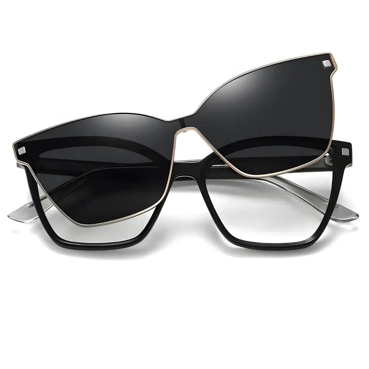 Yamada Gold-Black-2 - Óculos Clip-On / Gafas Clip-On / Clip-On Glasses